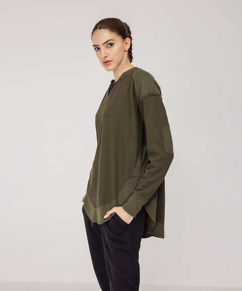 Women's Raw Waffle Knit Shirt